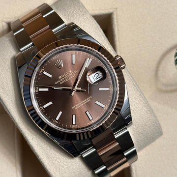 Rolex Datejust 41 NEW 2024 Datejust 41 CHOCOLATE INDEX 126331