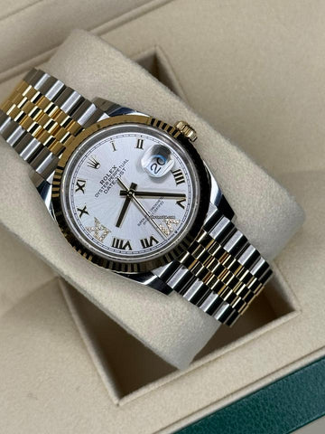Rolex Datejust 36 NEW 2024 Datejust 36 SILVER DIAMOND Vi iX JUBILEE 126233