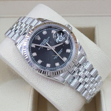 Rolex Datejust 36 NEW 2023 Datejust 36 BLACK DIAMOND DIAL 126234