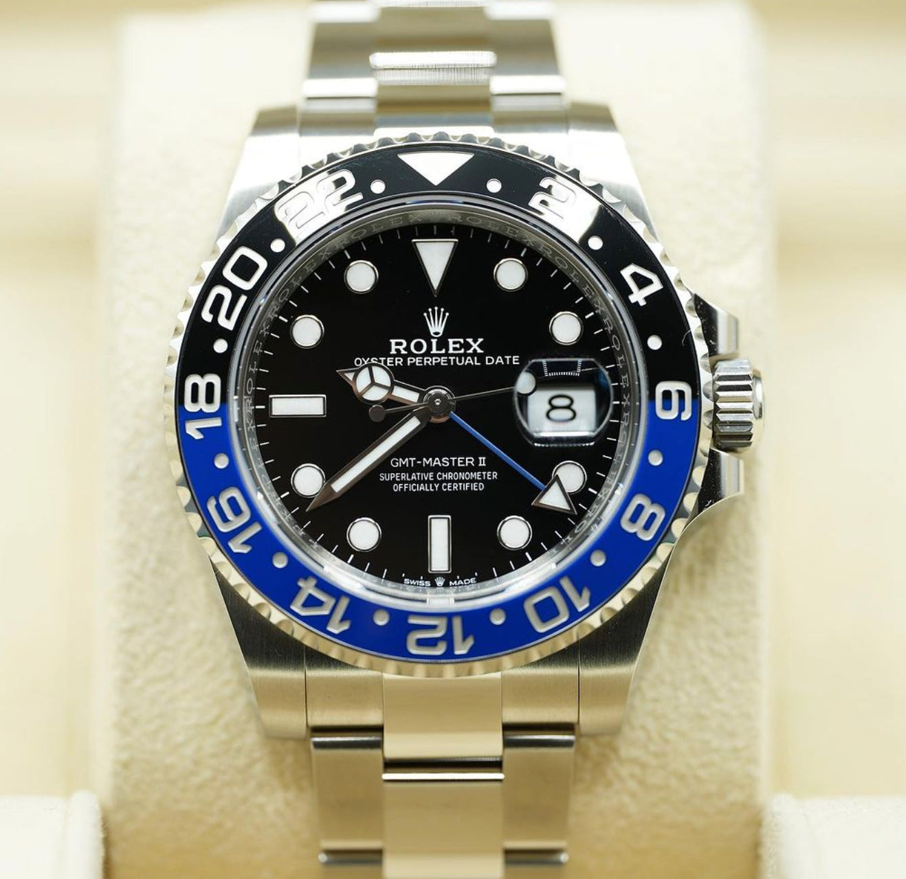 UNWORN 2024 Rolex 126710BLNR GMT-Master II 40mm "Batman" Oyster Bracelet