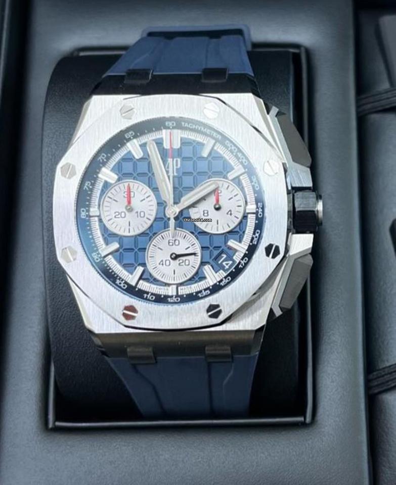 Audemars Piguet Royal Oak Offshore Chronograph NEW 2024 Royal Oak Offshore BLUE DIAL 43mm 26420ti