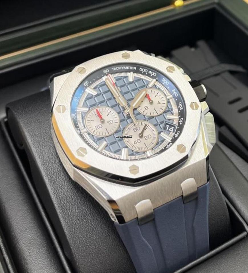 Audemars Piguet Royal Oak Offshore Chronograph NEW 2024 Royal Oak Offshore BLUE DIAL 43mm 26420ti