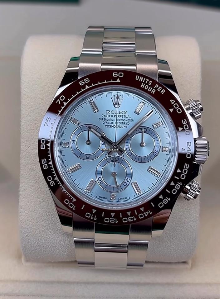 Rolex Daytona NEW 2023 Daytona Platinum Baguette Dial 116506