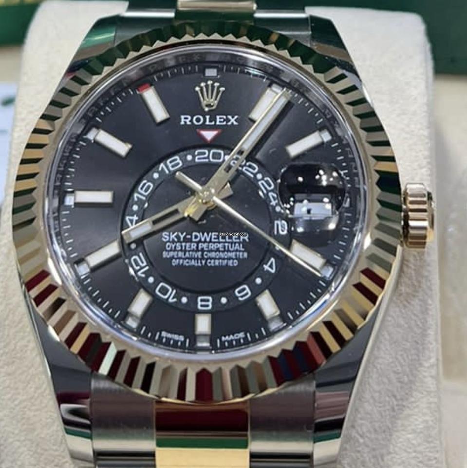 Rolex Sky-Dweller NEW 2023 Sky-Dweller BLACK Dial Oyster Bracelet