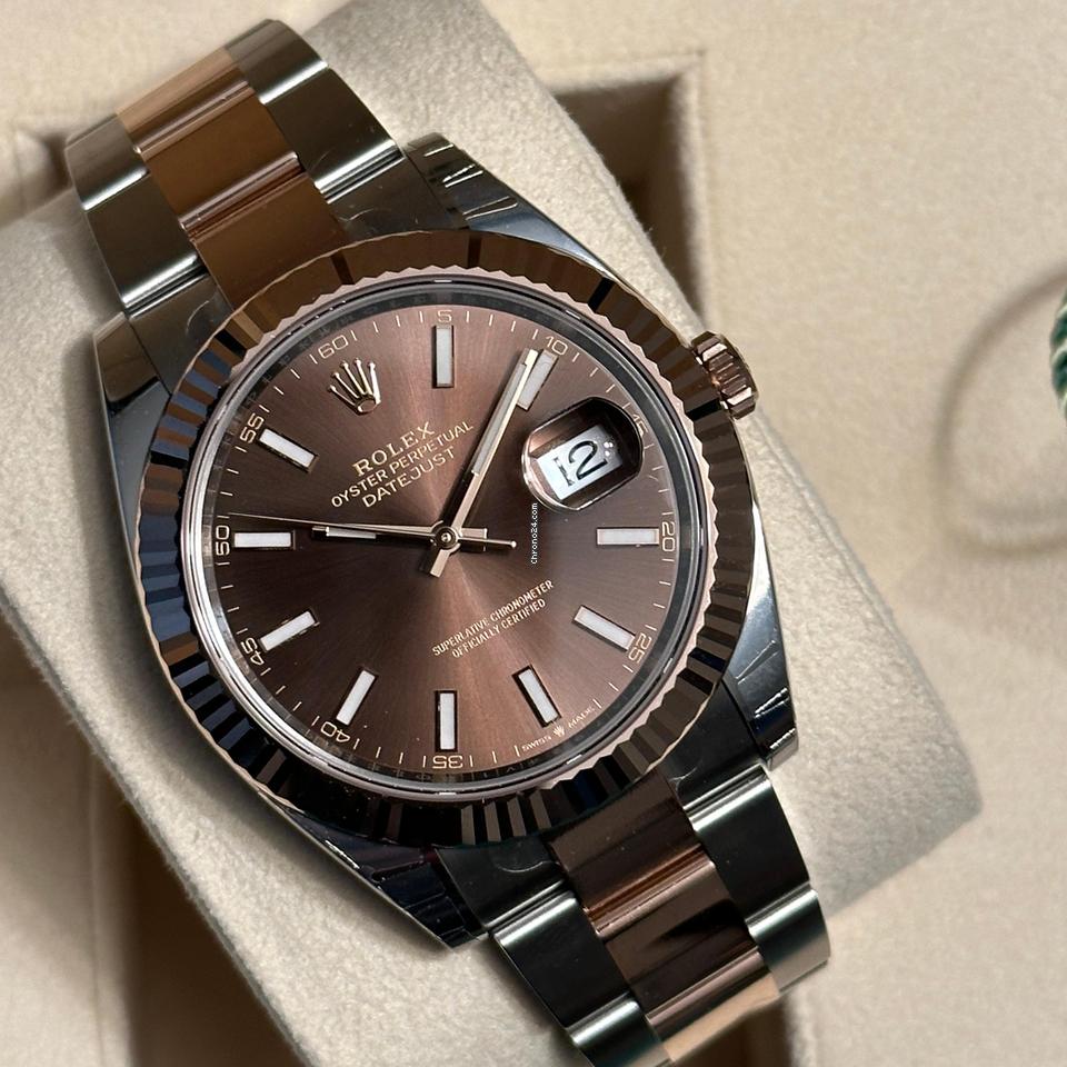 Rolex Datejust 41 NEW 2024 Datejust 41 CHOCOLATE INDEX 126331