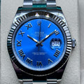 Rolex Datejust 41 NEW 2024 Datejust 41 AZZURRO BLUE ROMAN OYSTER 126334