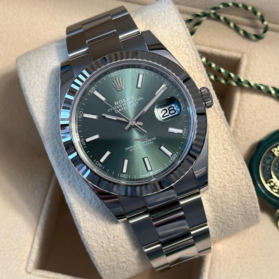 Rolex Datejust 41 NEW 2024 Datejust 41 MINT GREEN 126334
