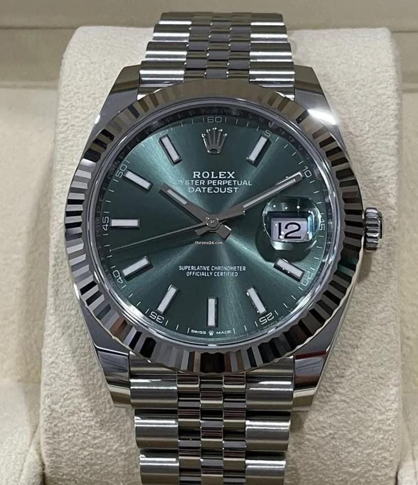 Rolex Datejust 41 NEW 2024 MINT GREEN Datejust 41 JUBILEE 126334