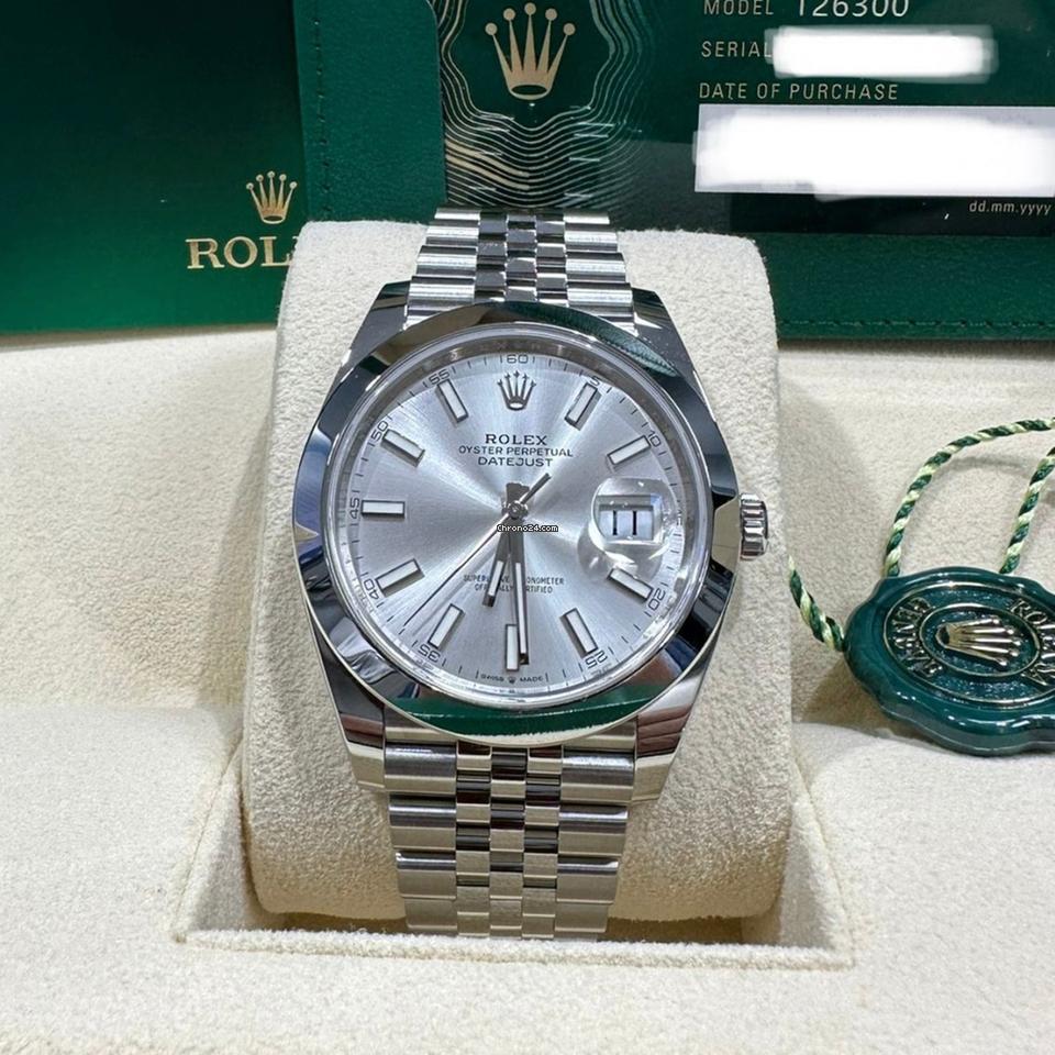 Rolex Datejust 41 NEW 2024 Datejust 41 SILVER JUBILEE 126300