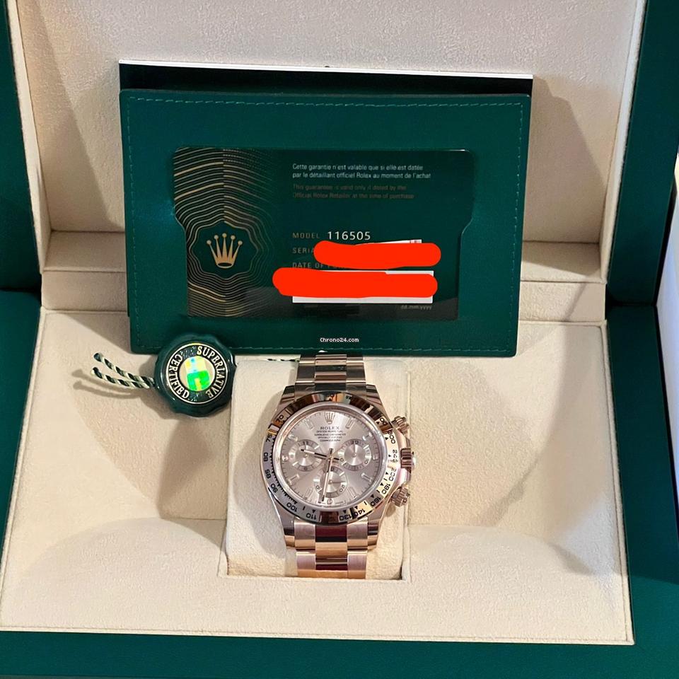 Rolex Daytona NEW 2023 Daytona ROSE GOLD SUNDUST BAGUETTE 116505