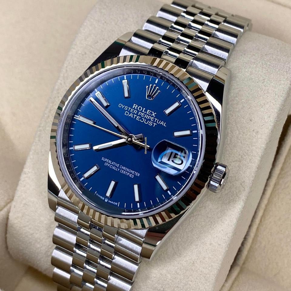 Rolex Datejust 36 NEW 2024 Datejust 36 Blue Dial Jubilee 126234