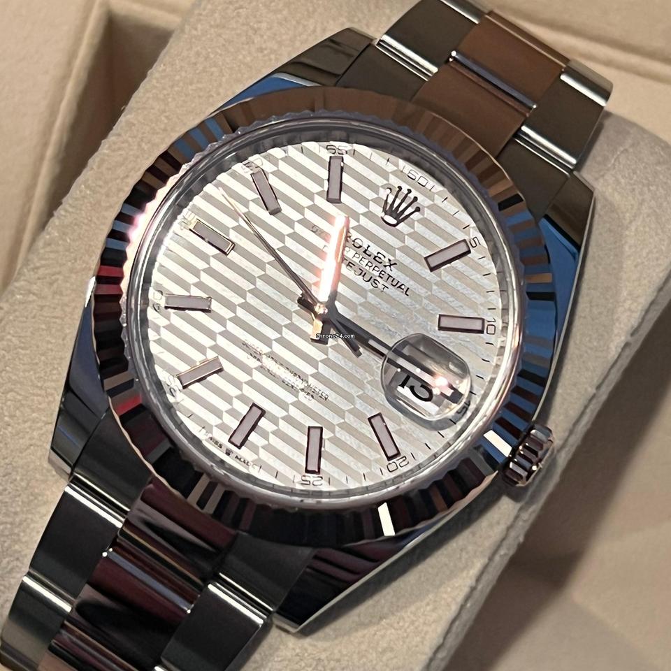 Rolex Datejust 41 NEW 2023 Datejust 41 SILVER MOTIF DIAL