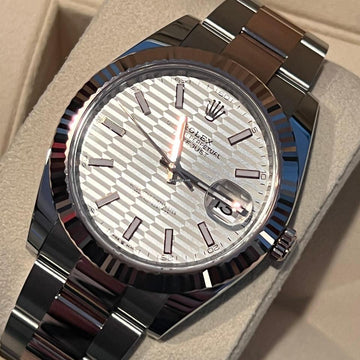 Rolex Datejust 41 NEW 2023 Datejust 41 SILVER MOTIF DIAL