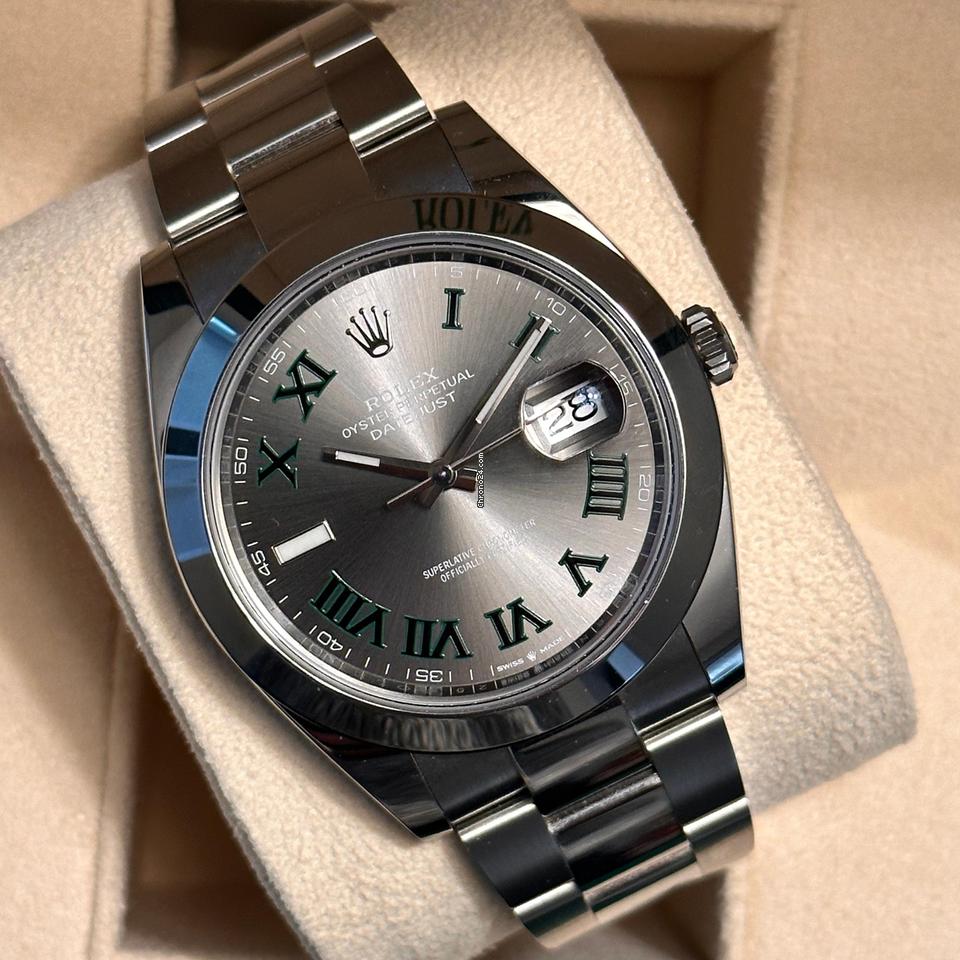 Rolex Datejust 41 NEW 2024 Datejust 41 Wimbledon Dial 126300