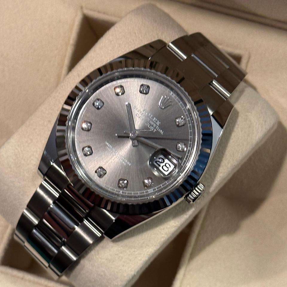 Rolex Datejust 41 NEW 2024 Datejust 41 SLATE DIAMOND DIAL