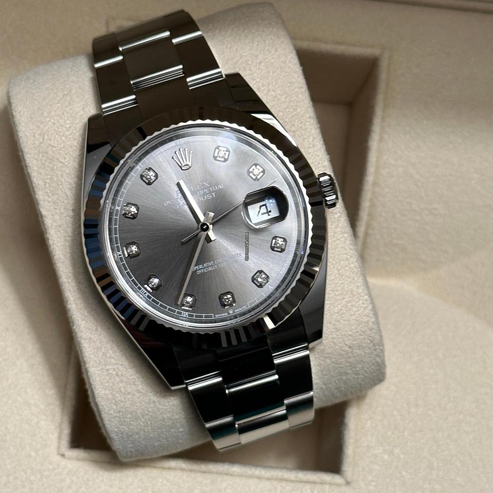 Rolex Datejust 41 NEW 2024 Datejust 41 SLATE DIAMOND DIAL