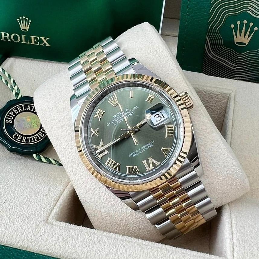 Rolex Datejust 36 NEW 2024 Datejust 36 GREEN DIAMOND Vi