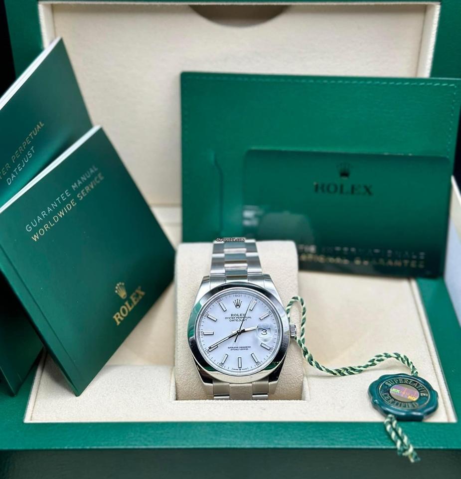 Rolex Datejust 41 NEW 2024 Datejust 41 WHITE DIAL 126300