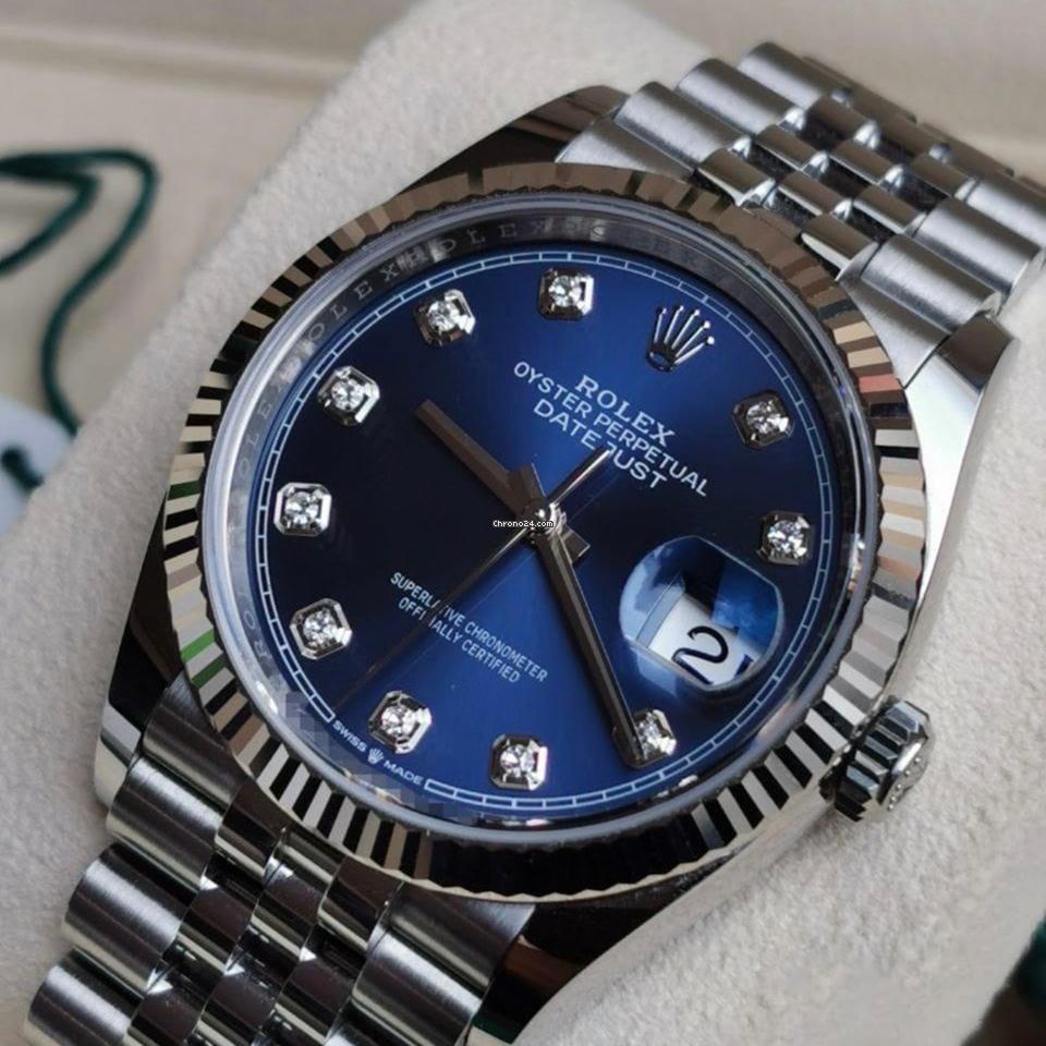 Rolex Datejust 36 NEW 2024 Datejust 36 BLUE DIAMOND JUBILEE 126234