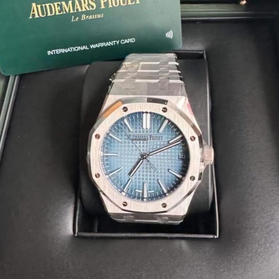 Audemars Piguet Royal Oak NEW 2023 41mm WHITE GOLD ICE BLUE DIAL 15510BC.OO.1320BC.02