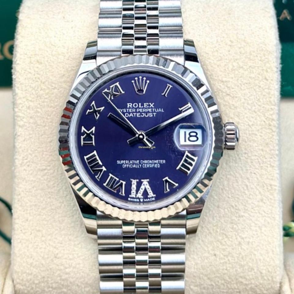 Rolex Datejust 31 NEW 2024 Datejust 31 AUBERGINE Diamond Vi