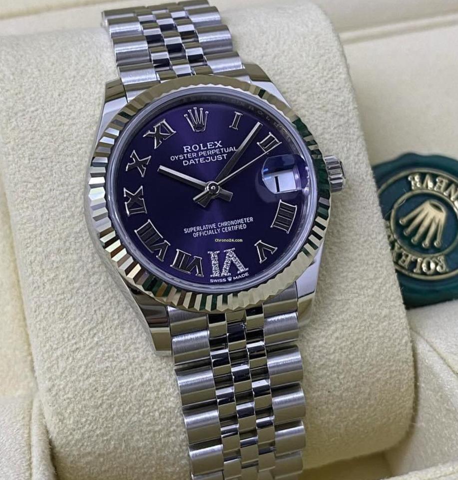 Rolex Datejust 31 NEW 2024 Datejust 31 AUBERGINE Diamond Vi
