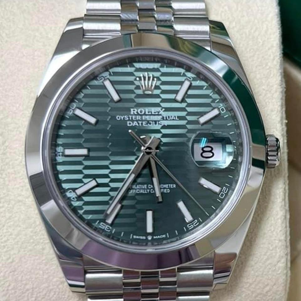 Rolex Datejust 41 NEW 2023 Datejust 41 GREEN MOTIF JUBILEE