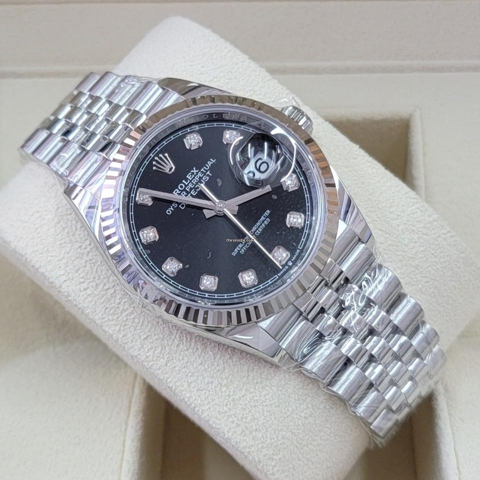 Rolex Datejust 36 NEW 2023 Datejust 36 BLACK DIAMOND DIAL 126234