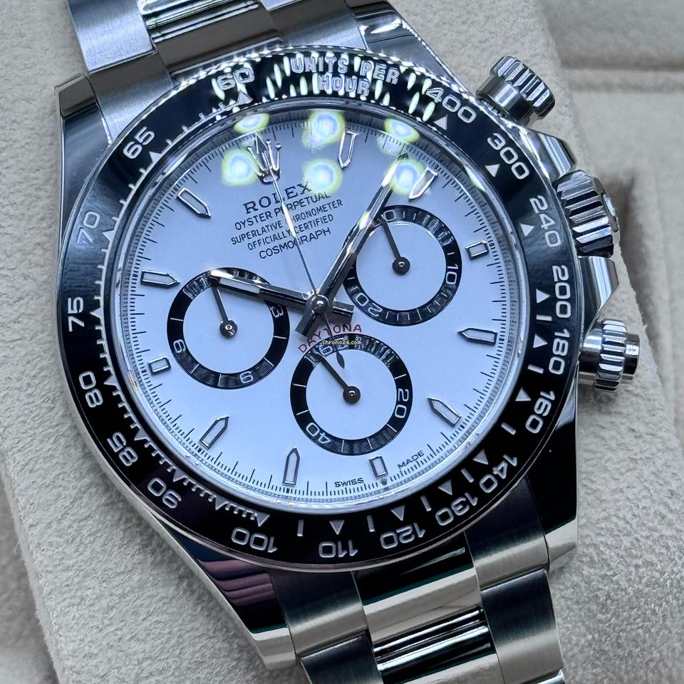Rolex Daytona NEW 2024 Daytona WHITE PANDA NEW REFERENCE 126500