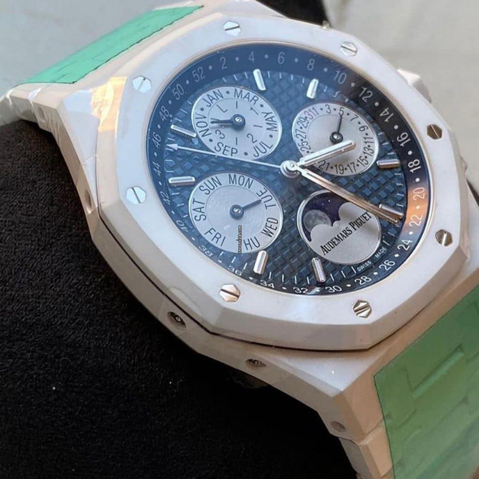Audemars Piguet Royal Oak Perpetual Calendar NEW Royal Oak Perpetual Calendar 26579CB White Ceramic Perpetual Calendar
