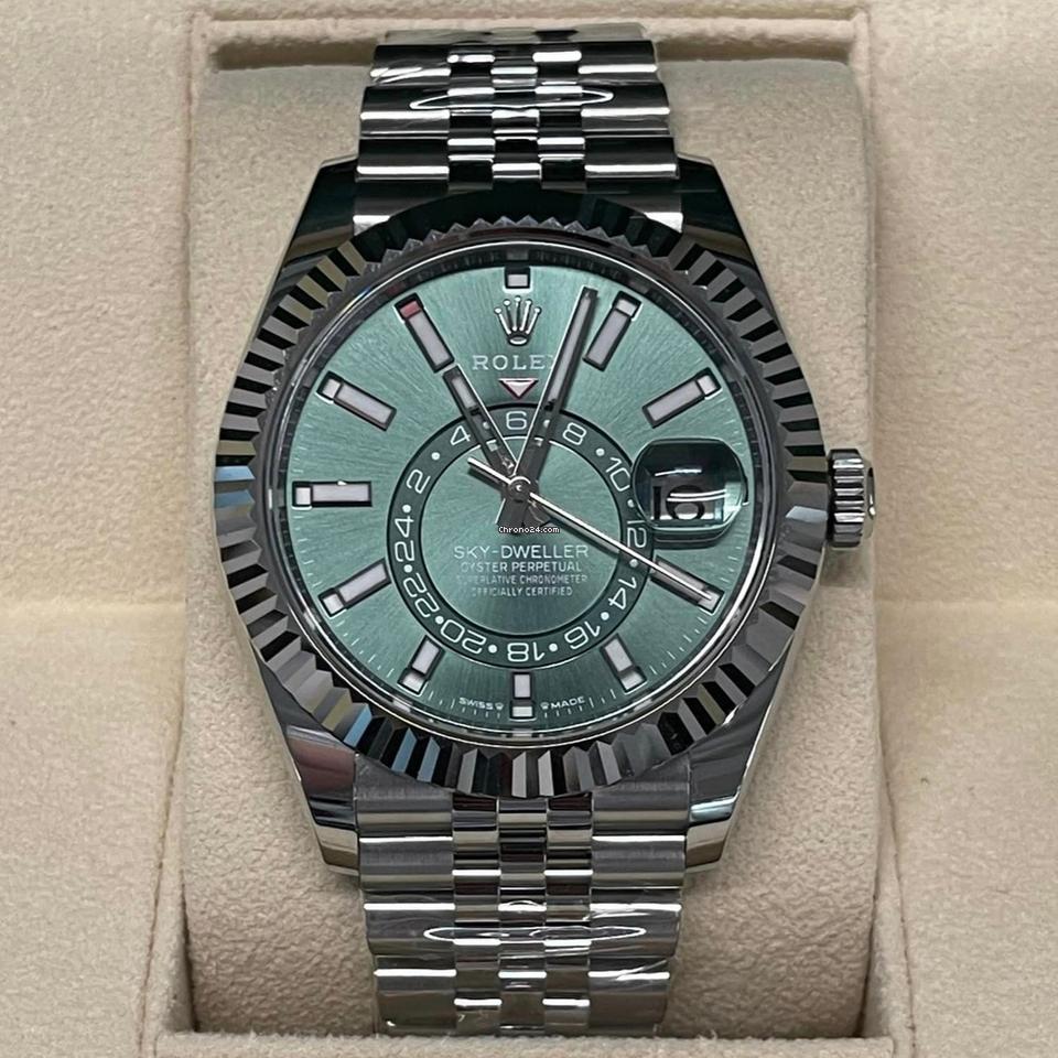 Rolex Sky-Dweller NEW 2024 GREEN Sky-Dweller Jubilee 336934