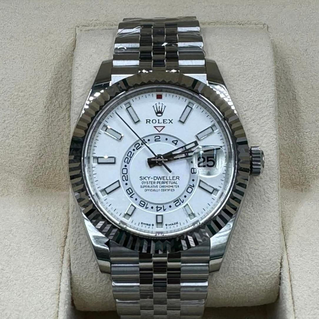 Rolex Sky-Dweller NEW 2024 Sky-Dweller WHITE DIAL 336934 Jubilee