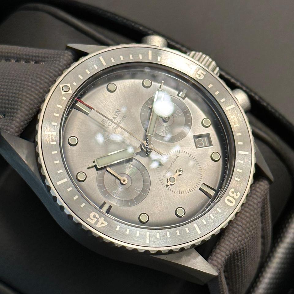 Blancpain Fifty Fathoms Bathyscaphe NEW 2024 Fifty Fathoms Bathyscaphe Chronographe Flyback 43 5200-1210-G52A