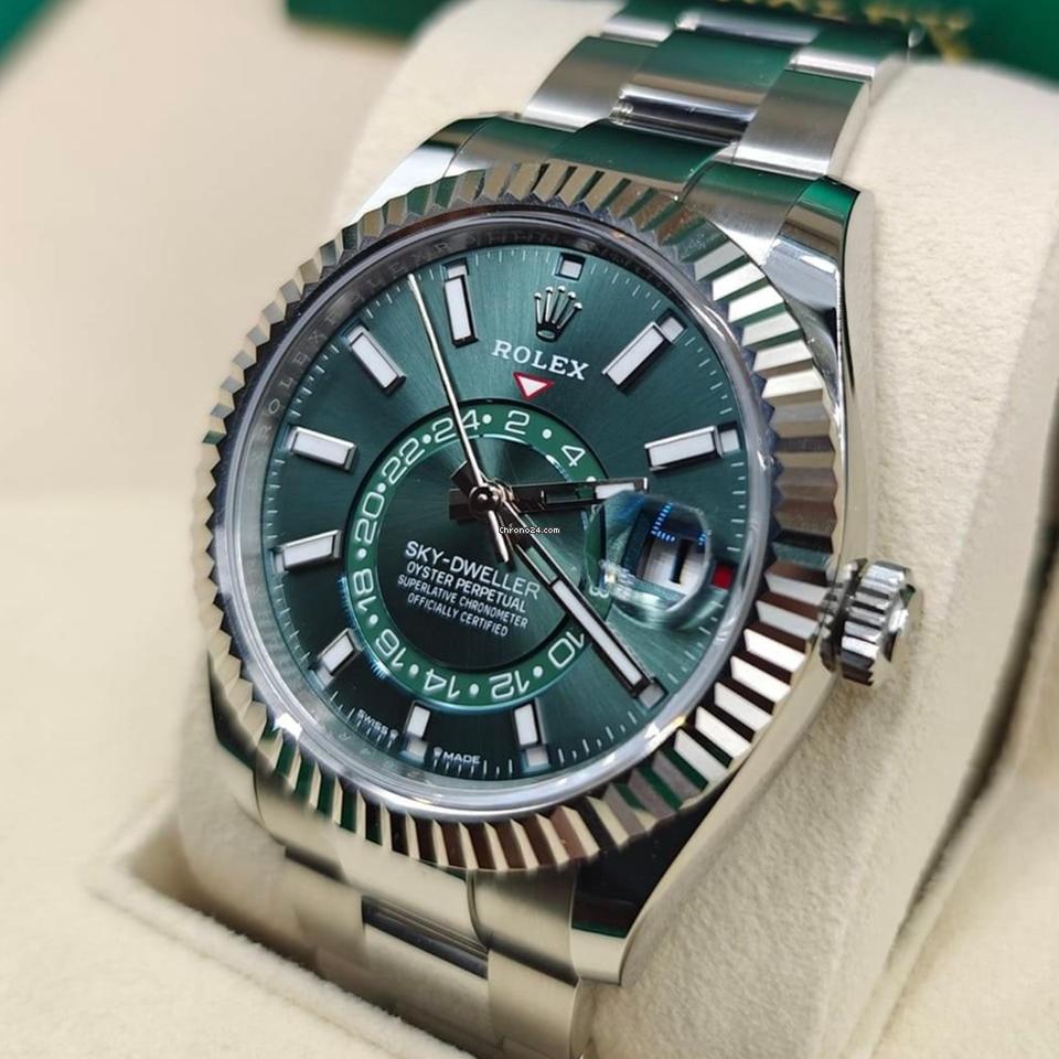 Rolex Sky-Dweller NEW 2024 Sky-Dweller GREEN DIAL OYSTER 336934
