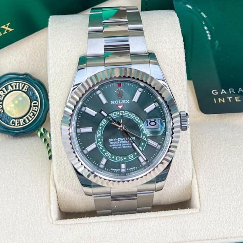 Rolex Sky-Dweller NEW 2024 Sky-Dweller GREEN DIAL OYSTER 336934