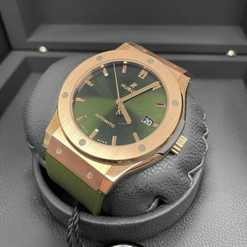 Hublot Classic Fusion NEW Classic Fusion GREEN 18KT King Gold