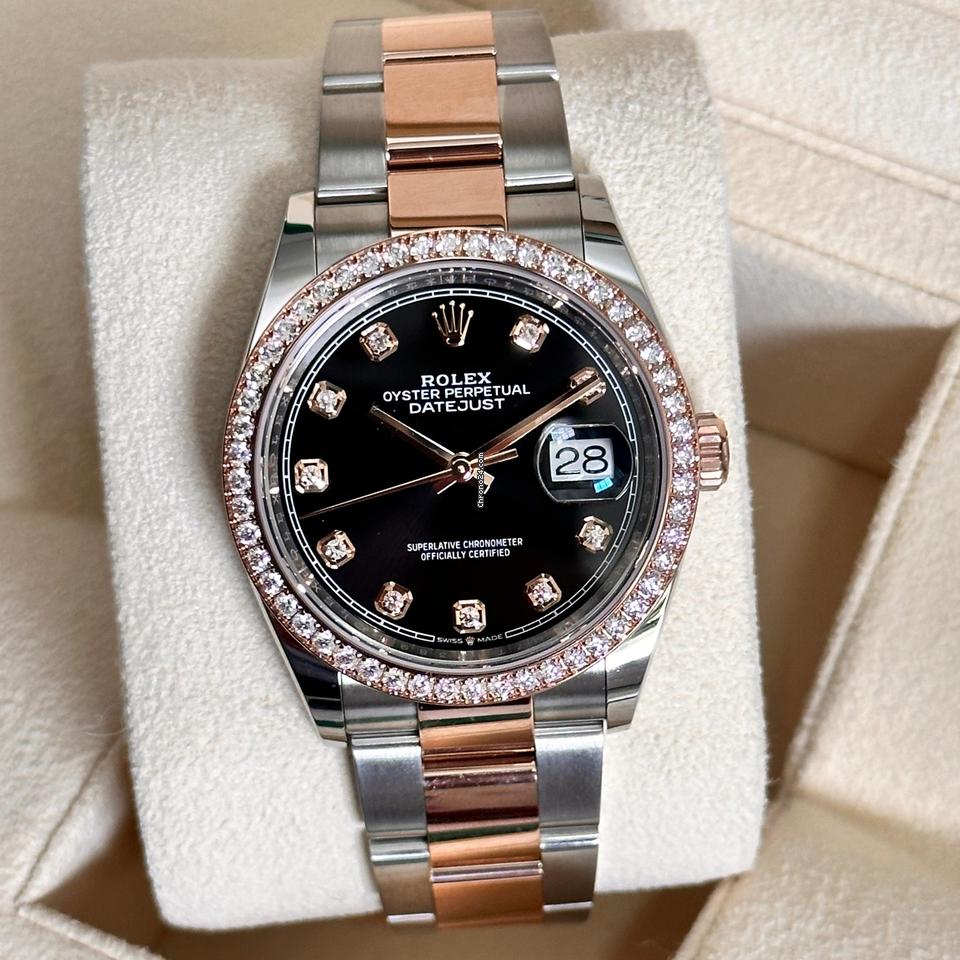 Rolex Datejust 36 NEW 2023 Datejust 36 FACTORY DIAMOND BEZEL 126281RBR