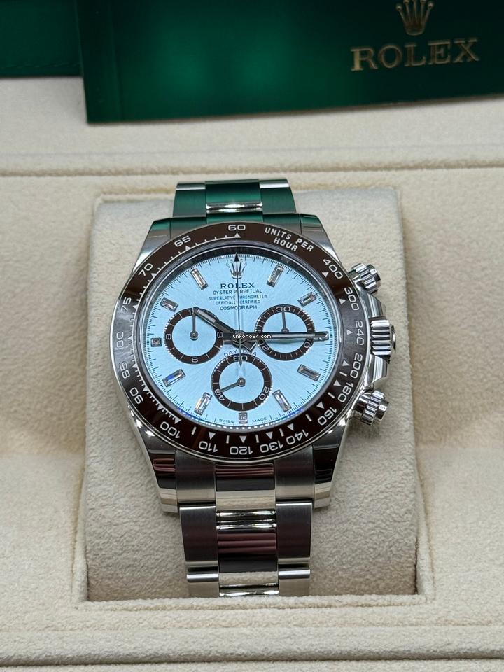 Rolex Daytona NEW 2024 Daytona ICE BLUE BAGUETTE 126506A OPEN CASE BACK NEW REFERENCE