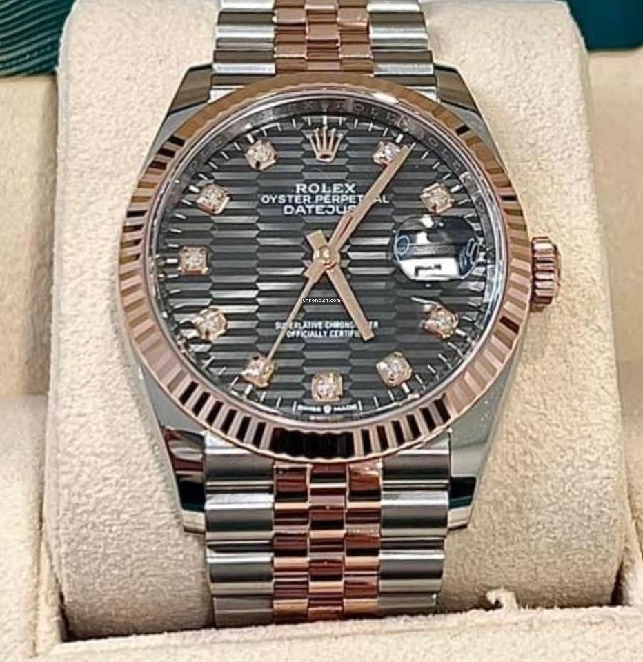 Rolex Datejust 36 NEW 2023 Datejust 36 GREY MOTIF DIAMOND DIAL 126231