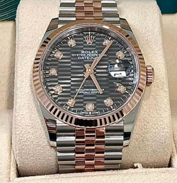 Rolex Datejust 36 NEW 2023 Datejust 36 GREY MOTIF DIAMOND DIAL 126231