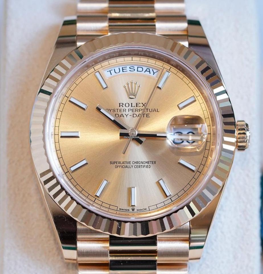 Rolex Day-Date 40 NEW 2024 Day-Date 40 CHAMPAGNE INDEX 228238