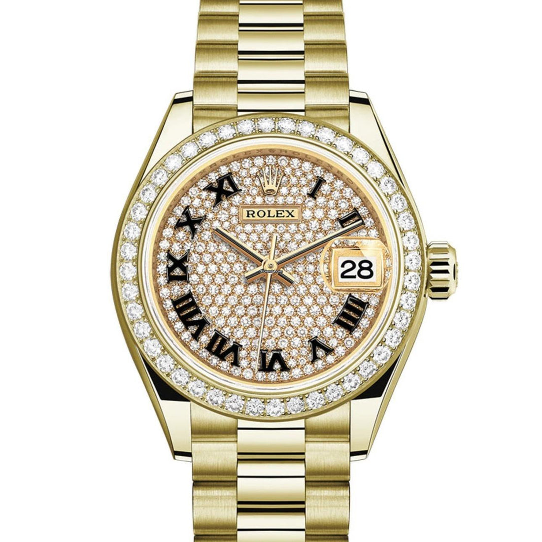 Rolex Lady-Datejust NEW 2024 Lady-Datejust PAVE ROMAN 278138RBR