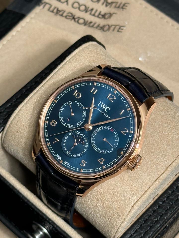 IWC Portuguese Perpetual Calendar NEW 2024 Portugieser Perpetual Calendar 42 Boutique Edition Blue Dial IW344205