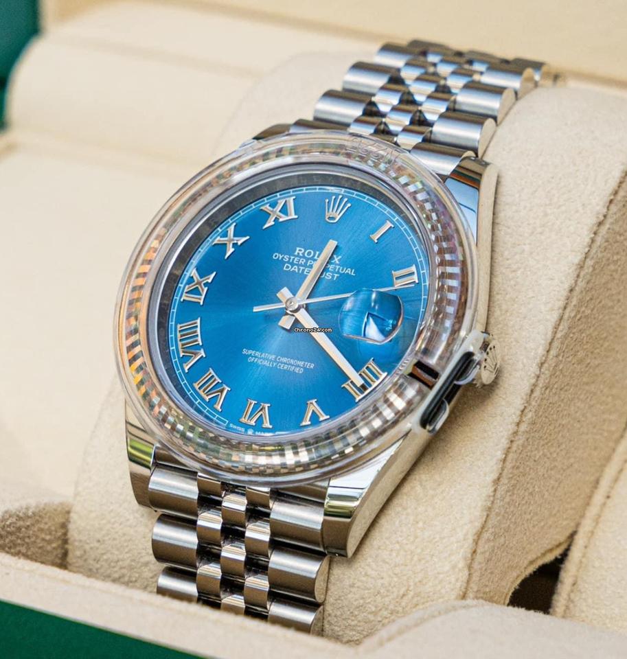 Rolex Datejust 41 NEW 2024 Datejust 41 BLUE ROMAN JUBILEE 126334