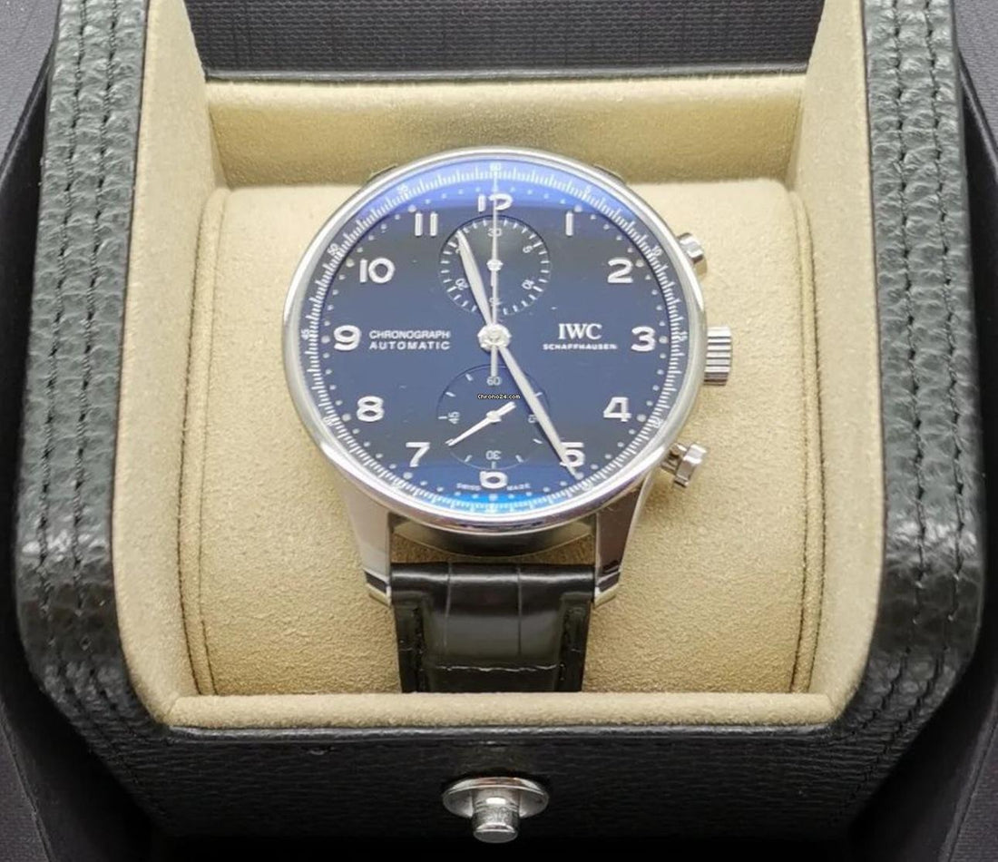 IWC Portuguese Chronograph PORTUGIESER CHRONOGRAPH BLACK DIAL IW371609