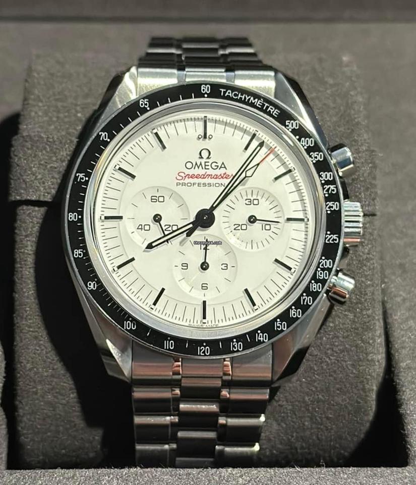 Omega Speedmaster Professional Moonwatch NEW RELEASE 2024 Speedmaster Moonwatch Professional White Lacquer Dial 310.30.42.50.001