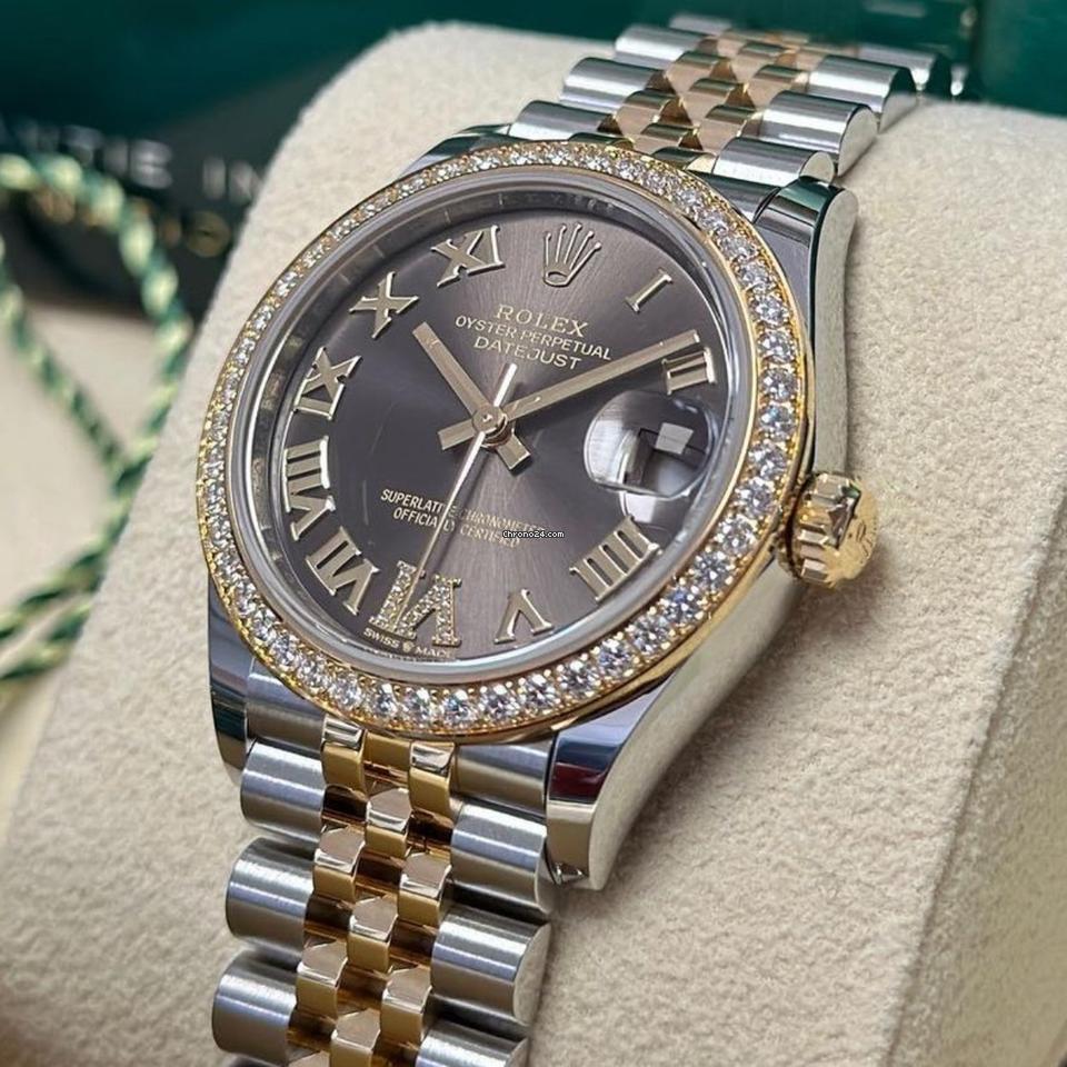 Rolex Datejust 31 NEW 2023 Datejust 31 Grey Diamond Vi 278383RBR