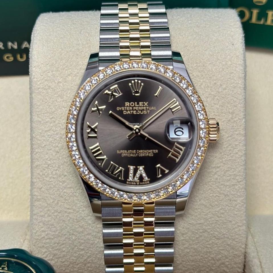 Rolex Datejust 31 NEW 2023 Datejust 31 Grey Diamond Vi 278383RBR