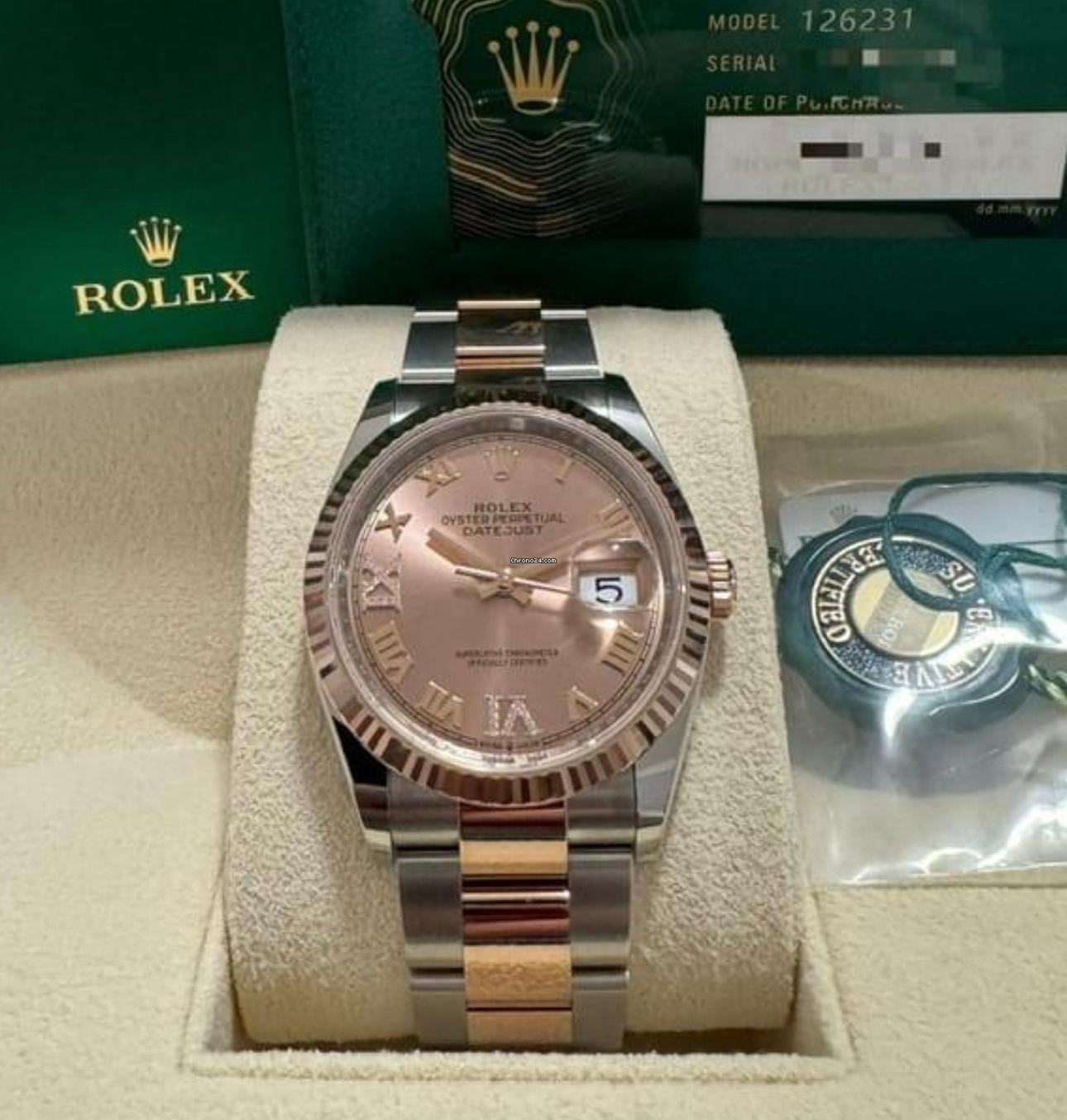 Rolex Datejust 36 NEW 2024 Datejust 36 ROSÉ DIAL 126231