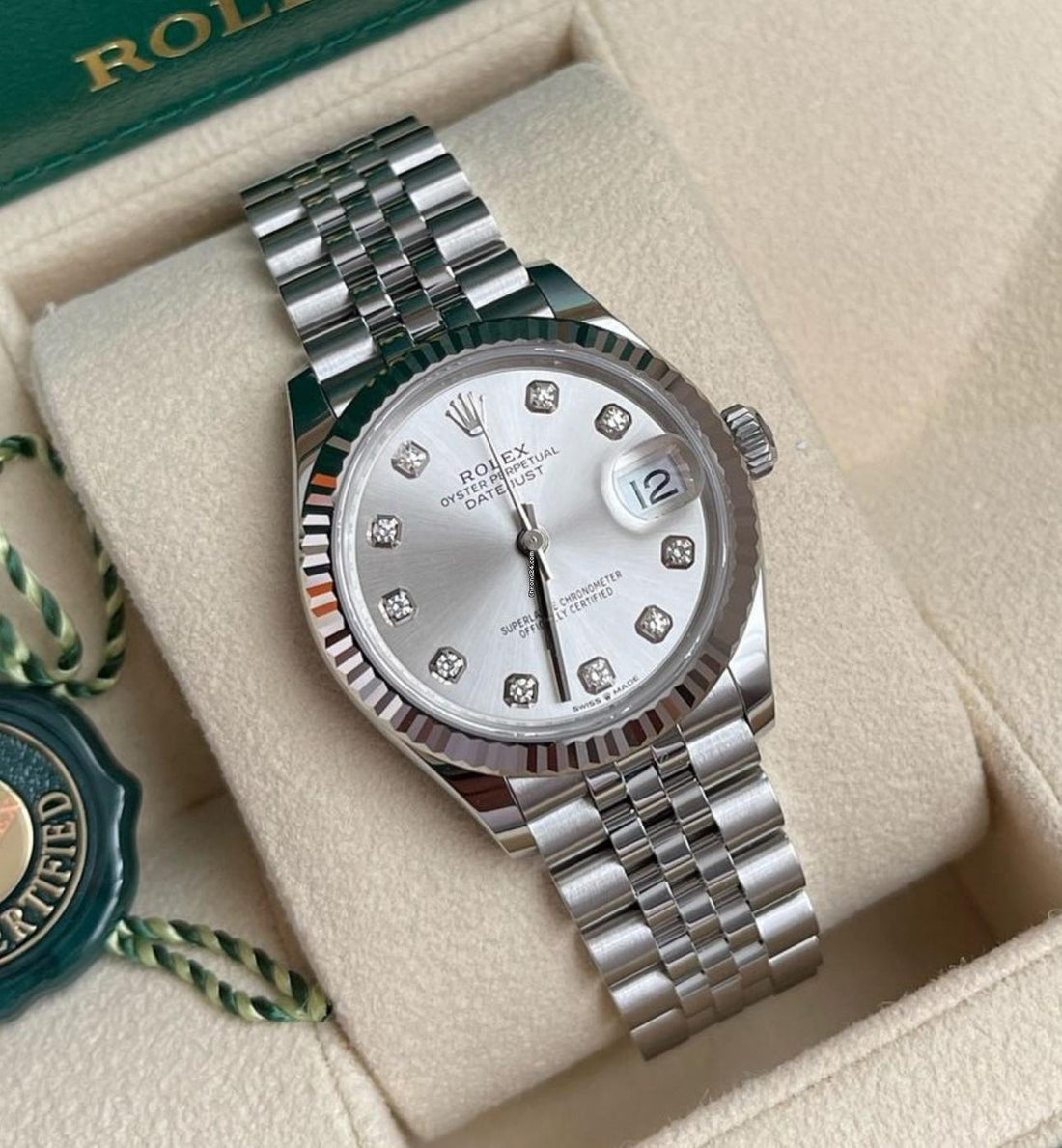 Rolex Datejust 31 NEW 2023 Datejust 31 SILVER DIAMOND JUBILEE 278274